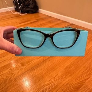 Tiffany & co prescription eyeglasses Havana with Tiffany Blue